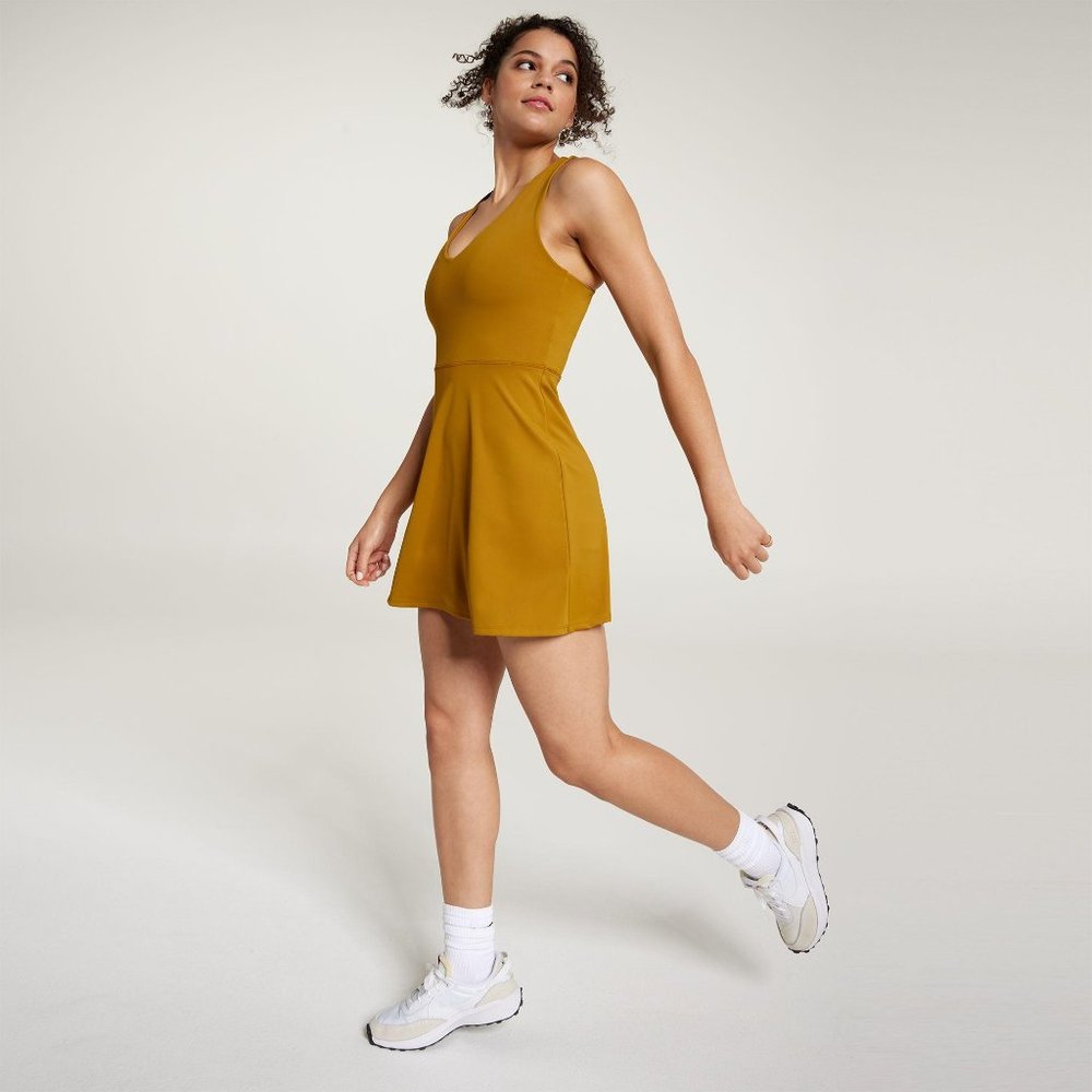 NWT CALIA Women's V-Neck Exercise Dress - Picture 3 of 5
